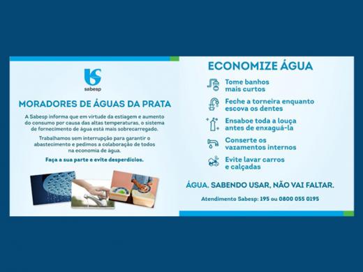 SABESP INFORMA QUE PODE FALTAR ÁGUA SE NÃO HOUVER BAIXA NO CONSUMO