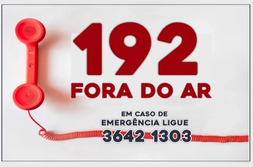 192 ESTÁ TEMPORARIAMENTE FORA DE OPERAÇÃO 