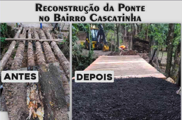 MAIS UMA PONTE É REFEITA NESTE FIM DE SEMANA