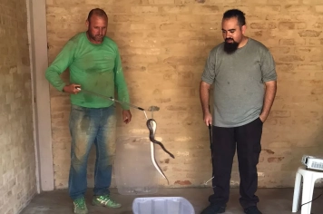 Secretaria de Meio Ambiente realiza treinamento sobre manejo e prevenção de acidentes com serpentes na Fazenda Vale do Tajá