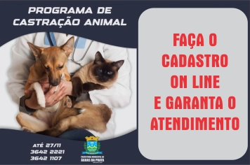 ATENÇÃO - CADASTRAMENTO ON LINE