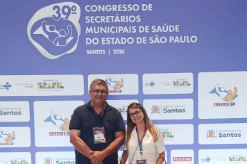 “SAÚDE” DE ÁGUAS DA PRATA PARTICIPA DO COSENS EM SANTOS