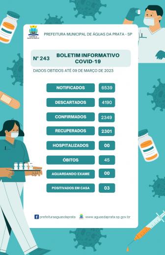 243 BOLETIM INFORMATIVO COVID - 19