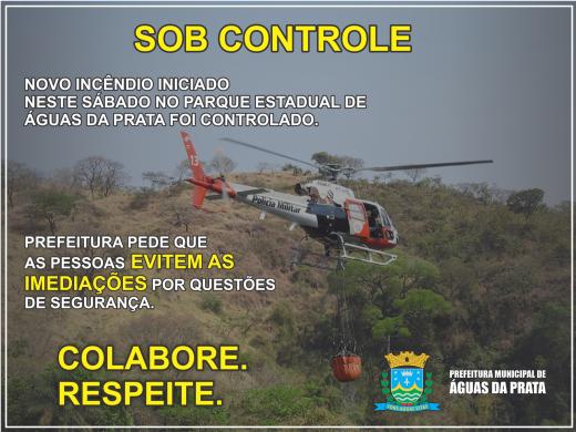 NOVO FOCO DE INCÊNDIO COMEÇA E É CONTROLADO NESTE SÁBADO
