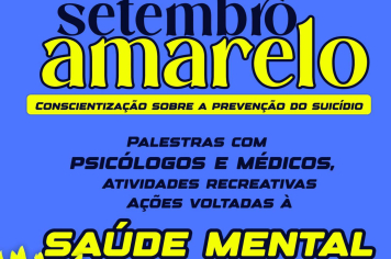 PROGRAMAÇÃO DO “SETEMBRO AMARELO NO BOULEVARD” TEM MUITAS ATRAÇÕES 