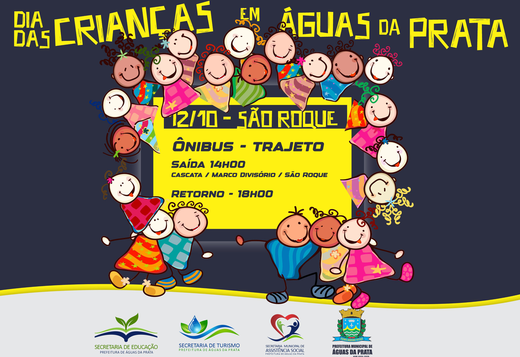 A FESTA DA CRIANÇADA HOJE É NO SÃO ROQUE E TEM TRANSPORTE SAINDO DA CASCATA