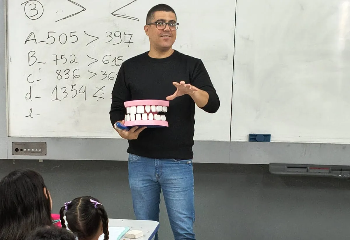 Saúde Bucal nas Escolas: Ação educativa conscientiza alunos da EMEB Felippe Urtado Serrato