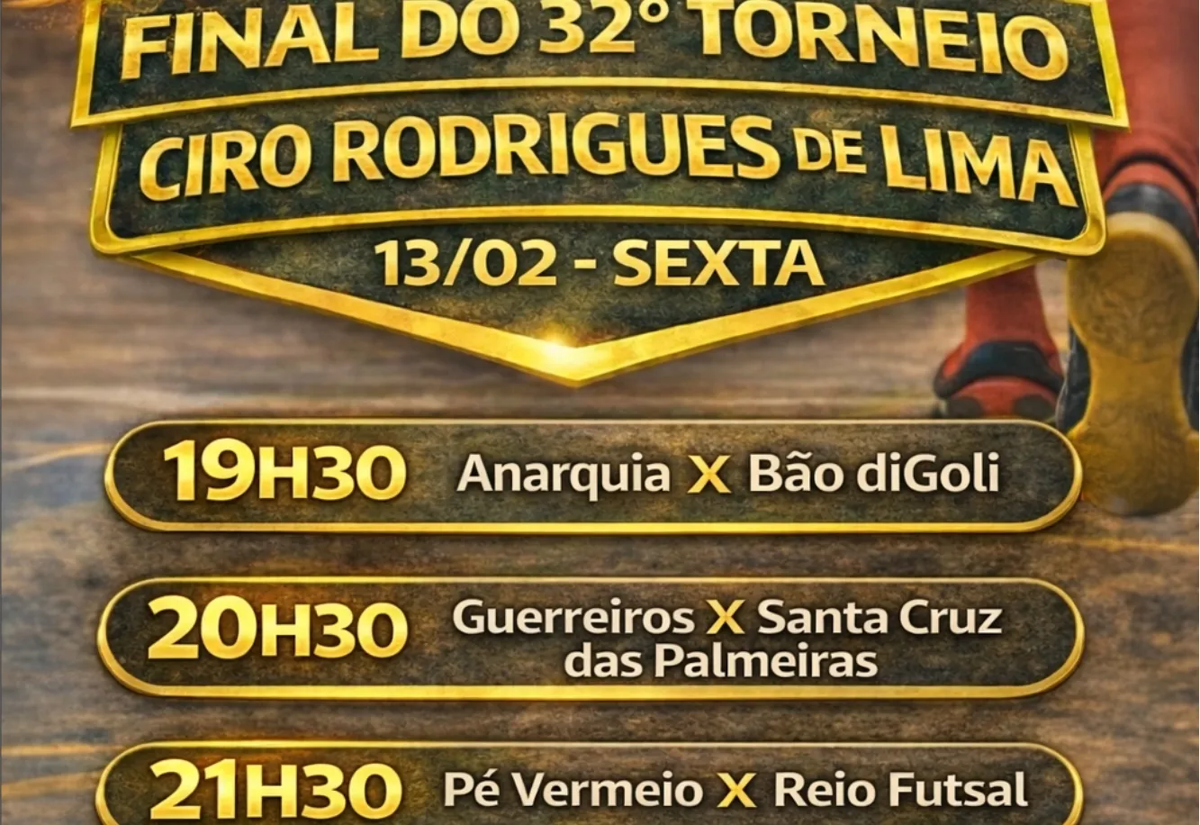 FINAL DO CAMPEONATO CIRO RODRIGUES DE LIMA É NESTA SEXTA