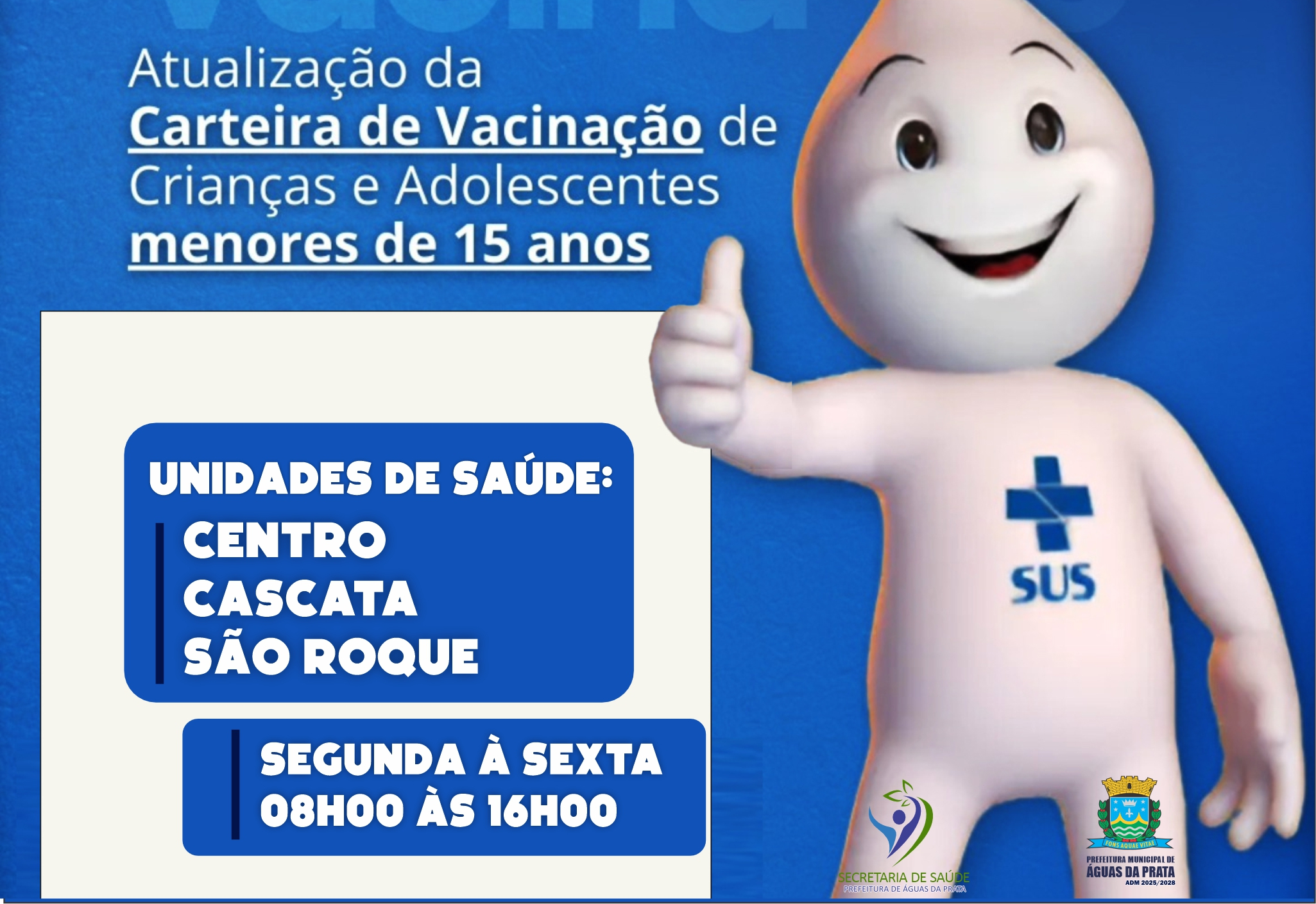 MUTIRÃO COM MULTIIVACINAÇÃO ACONTECE DURANTE O MÊS DE OUTUBRO