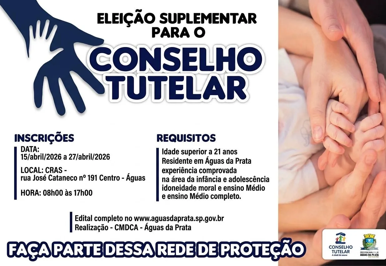 CONSELHO TUTELAR ABRE INSCRIÇÕES PARA CONSELHEIRO SUPLEMENTAR