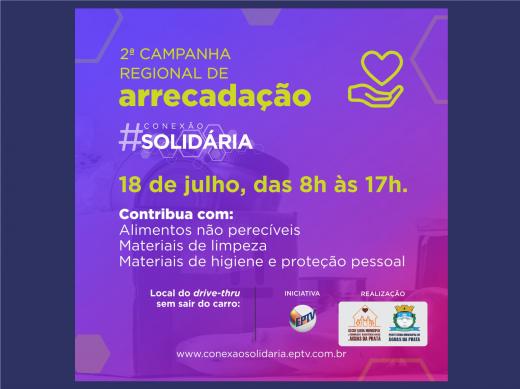 PREFEITURA E EPTV ARRECADAM ALIMENTOS EM SISTEMA DRIVE THRU