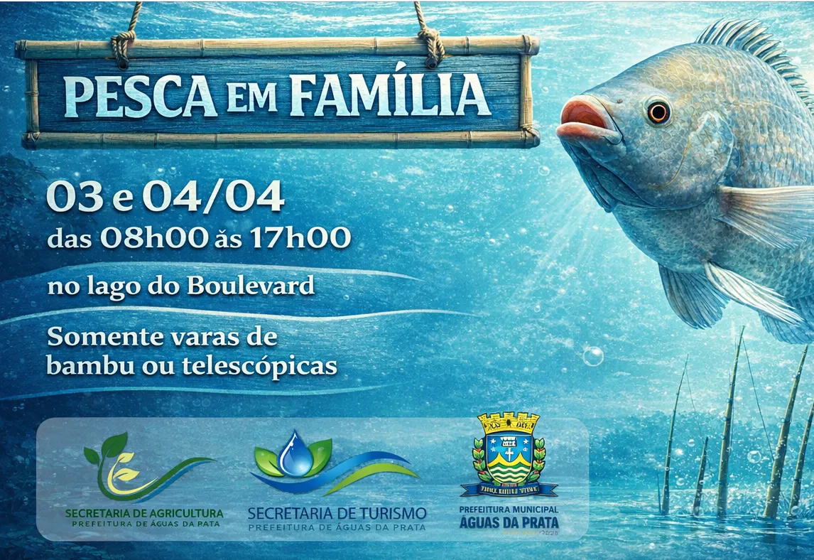 “PESCA EM FAMÍLIA” ACONTECE NA SEXTA DA PAIXÃO E NO SÁBADO DE ALELUIA NO LAGO DO BOULEVARD