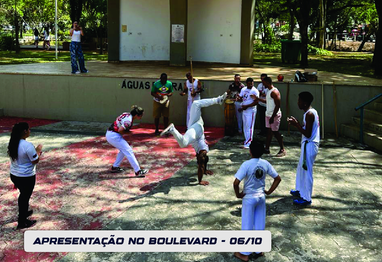 CAPOEIRA NO BOULEVARD: MESTRE PAULISTANO SE APRESENTA EM ÁGUAS DA PRATA