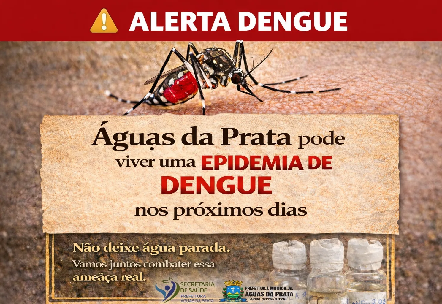 ATENÇÃO: ÁGUAS DA PRATA PODE VIVER EPIDEMIA DE DENGUE EM BREVE