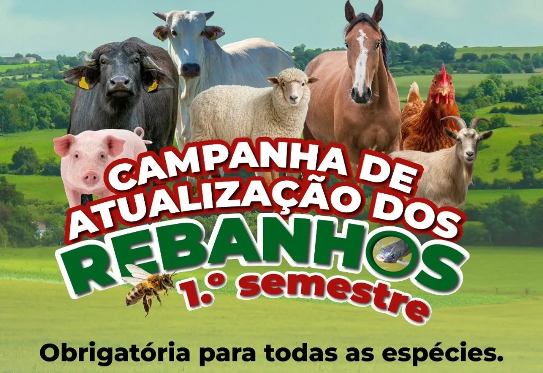 Atenção Produtores Rurais: Campanha de Atualização de Rebanhos 2026 já começou